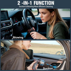 GOOLOO F1 Compressed Air Duster,4 Gear 160000RPM Electric Air Duster, Rechargeable Cordless Air Blower with LED Light, Mini Blower Desk Vacuum Cleaning Kit for Computer Keyboard Home Car Dust Removal