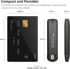 Timetec 1TB Pro Portable USB 3.2 Gen 2 Type-C/Type-A SSD Read Speed 1000MB/s Solid State Drive Stick for iPhone 15/Android/Tablet/Windows/Mac