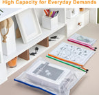 20Pack Mesh Zipper Pouch Bags, Waterproof 9.5x4.5 Inch Pencil Pouches Bulk for Storage, Teacher School, Toys, Puzzle, Office, 10 Colors