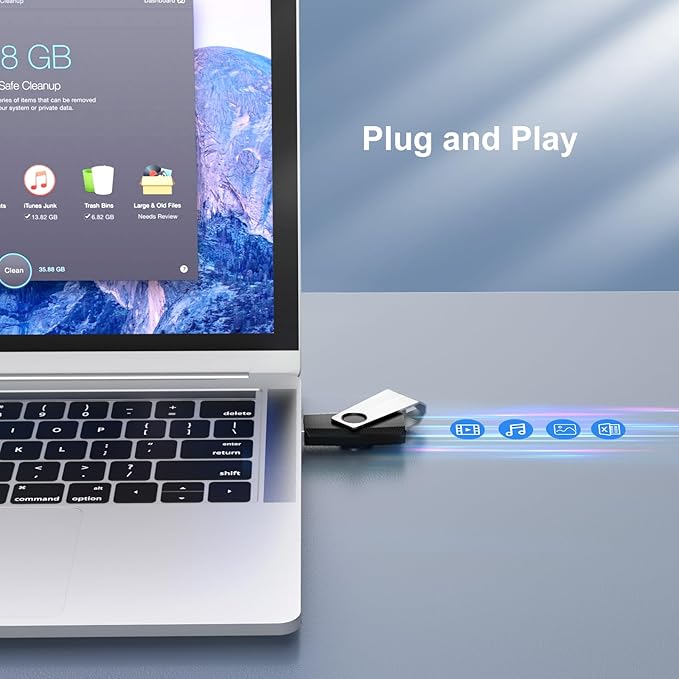 TOPESEL 5 Pack 64GB USB 3.0 Flash Drives, Thumb Drives for PC and Laptops