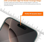 4 Pack Anti Blue Light Screen Protector for iPhone 16 Pro Max [6.9 inch] with Installation Frame,9H+ Anti Blue Light Tempered Glass, Anti-Scratch, Case Friendly