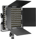 Neewer Professional Metal Bi-Color LED Video Light for Studio, YouTube, Product Photography, Video Shooting, Durable Metal Frame, Dimmable 660 Beads, with U Bracket and Barndoor, 3200-5600K, CRI 96+