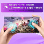 [2+2 Pack] Lesakit Anti-Blue Light Privacy Screen Protector for Samsung Galaxy Note 20 Ultra 6.9 inch with 2 Pack Camera Lens Protector, [Support Fingerprint ID] Anti Spy TPU Flexible Screen Protector- Purple