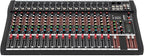 16 Channel Audio Mixer, Soundboard Mixing Console Sound Mixer DJ Sound Controller with USB & Bluetooth, Studio Audio Mixer for Professional and Beginners (16 Channel)