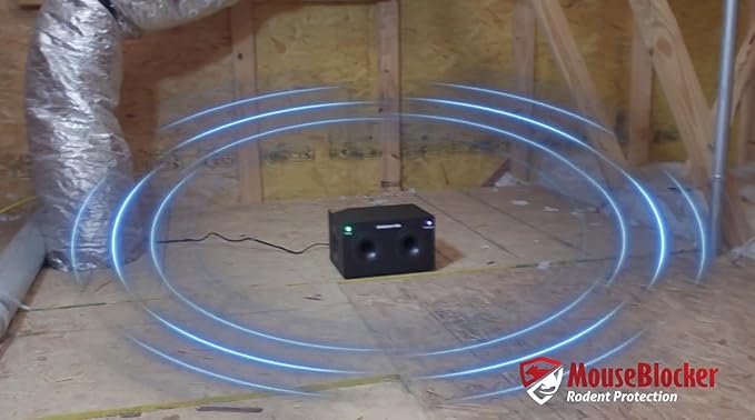 1000x Powerful Plug-in Ultrasonic Mouse and Rodent Deterrent for Buildings, Garages, Attics and More. Works with All Rodents. Ultrasonic Rodent Repeller, Band