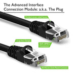 GearIT 50-Pack, Cat5e Ethernet Patch Cable 3 Feet - Snagless RJ45 Computer LAN Network Cord, Black - Compatible with 48 Port Switch POE Rackmount 48port Gigabit