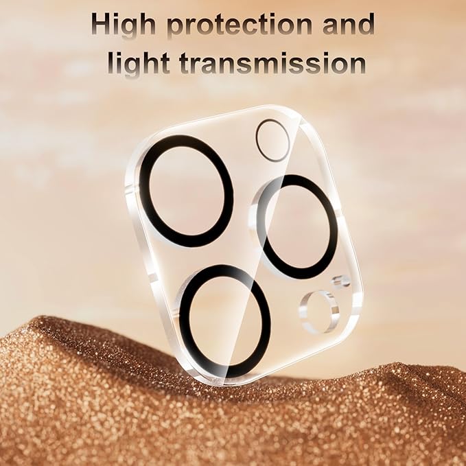 Fotbor [3+3 Pack for iPhone 16 Pro Screen Protector, Anti-Blue Light, [Eye Protection] 9H+ Tempered Glass with Camera Lens Protector Anti-Glare