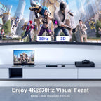 HDMI Switch SGEYR 5x1 HDMI Switcher 5 in 1 Out Multiple HDMI HUB 5 Port Box with IR Remote Control HDMI 1.4 HDCP 1.4 Support 4K@30Hz Ultra HD 3D 2160P 1080P(Grey)