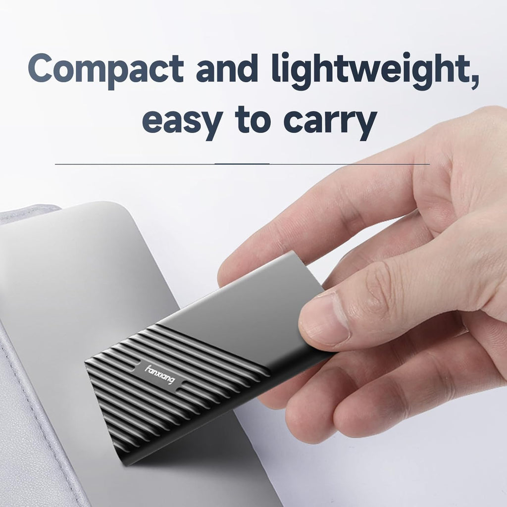 fanxiang 2TB External SSD Portable, Up to 2000MB/s, USB C External Solid State Drive External Hard Drive, USB 3.2 Gen2*2 Type-C SSD for iPhone 15/Pro/PC/Laptops/Creators/Gaming