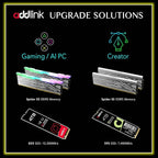Addlink G55 2TB PCIe 5.0 Gen5 NVMe M.2 SSD- Up to 10,300 MB/s - PC Gaming Upgrade, Photography, Video Editing & Design - Internal Solid State Drive (ad2TBG55M2P)