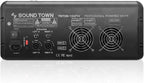 Sound Town 10-Channel 2x800W Powered Mixer w/ 2 Bus, DSP effects, USB, MP3, Dual 7-band EQ, Phantom Power (TRITON-102PW)