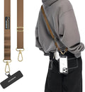 MAGEASY Universal Cell Phone Lanyard Crossbody - Anti-Theft Crossbody Phone Strap for iPhone 16 Pro Max & Most Smartphones, for Men & Women | 20mm (Khaki)