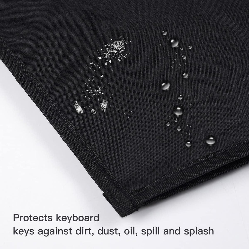 Logitech/Dell/Corsair/Havit/Redragon/Apple Magic Keyboard Dust Cover Pouch Case, Wireless/Wired Computer Gaming PC Keyboard Protector, Black