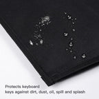 Logitech/Dell/Corsair/Havit/Redragon/Apple Magic Keyboard Dust Cover Pouch Case, Wireless/Wired Computer Gaming PC Keyboard Protector, Black