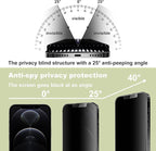 (2-Pack Matte Privacy Anti-Spy Screen Protector for iPhone 12 Pro Max (6.7-Inch),9H Tempered Glass,Anti-Glare,Full Coverage,Anti-Fingerprint,Auto Dust Removal,Bubble-Free