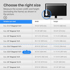 23.6 inch Blue Light Blocking Screen Protector Panel for 16:9 Widescreen Computer Monitor and Laptop - PC Anti-UV Eye Protection Filter Film - Anti-Scratch Diagonal Frame Shield [1 Pack]