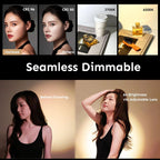 Iris Portable LED Photography Light Creator Kit with LCD Display, App Control, CRI/TLCI 96+, 2700-6500K Bi-Color On Camera Light for Content Creators, 5W