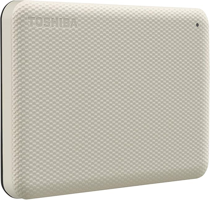Toshiba Canvio Advance 2TB Portable External Hard Drive USB 3.0, White - HDTCA20XW3AA