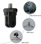 1/4 Inch Aluminum Metal Camera Mount Adapter, Conversion Camera Tripod Mount Compatible with GoPro Hero 13/12/11/10/9/8 Black,Other Action Cameras and Other Standard 1/4 Accessories（2 Packs）