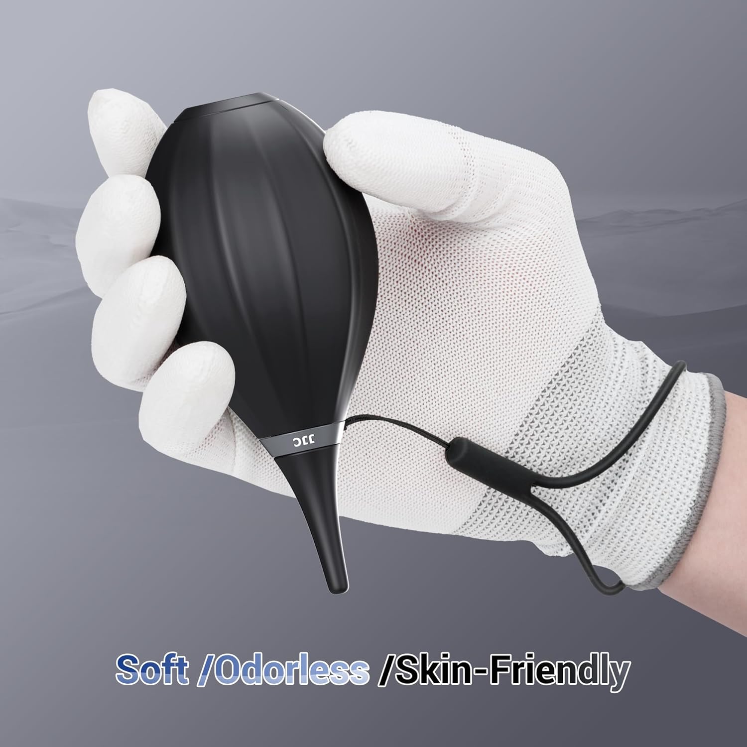 [Upgraded Version] Soft Tip Silicone Camera Dust Blower Lens Air Blower with Cleaning Cloth,Camera Lens Cleaner Air Blower for Sensor LCD Keyboards Alcohol Ink Printing,Dust Blower Replace Canned Air