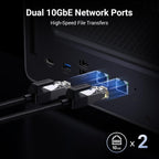 UGREEN NASync DXP8800 Plus 8-Bay Desktop NAS, Intel i5 1235u 10-Core CPU, 8GB DDR5 RAM, 128G SSD, 2X 10GbE, 2X M.2 NVMe Slots, 8K HDMI, 2X TBT4, Network Attached Storage (Diskless)