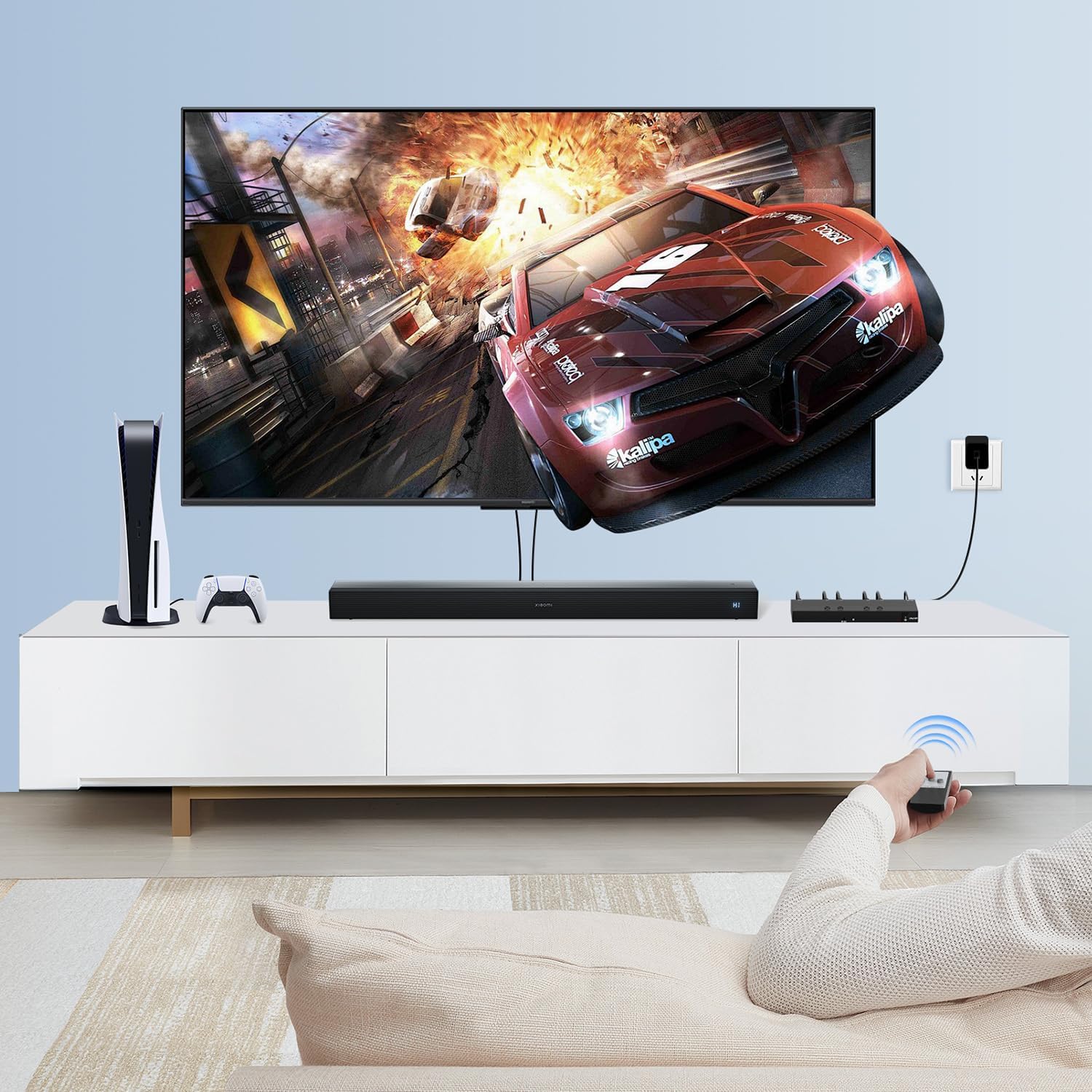 Y.D.F 4 Way HDMI Switch 4k@60Hz HDMI Switcher 4 in 1 Out HDCP 2.0 Manual HDMI 2.0 Hub Supports 3D Compatible with Nintendo Switch/Switch OLED/Xbox/ PS5/4/3 Blu-Ray Player Fire Stick Roku Apple TV