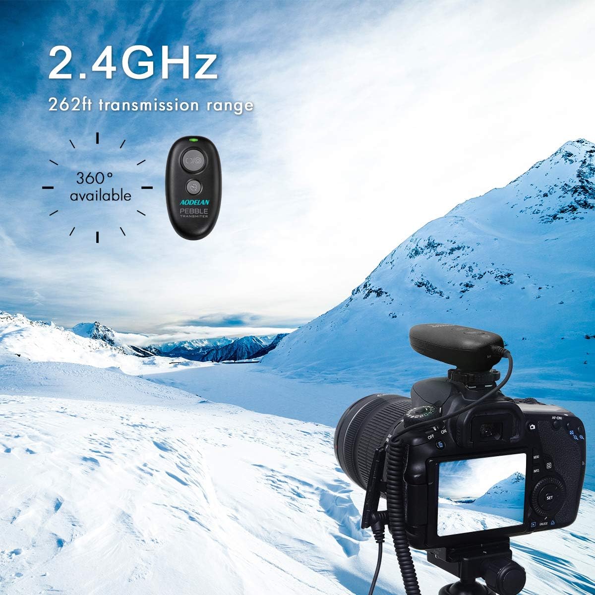 Camera Wireless Shutter Release Remote Control for Sony a7III, a9, a7RIII, a7RII, a7M3,a7M2, a7sII, A6000, HX300, RX100ii, RX100 V(A), RX100 VI, a850, a55, a67, a77, a99; Replace RM-L1AM and RM-SPR1