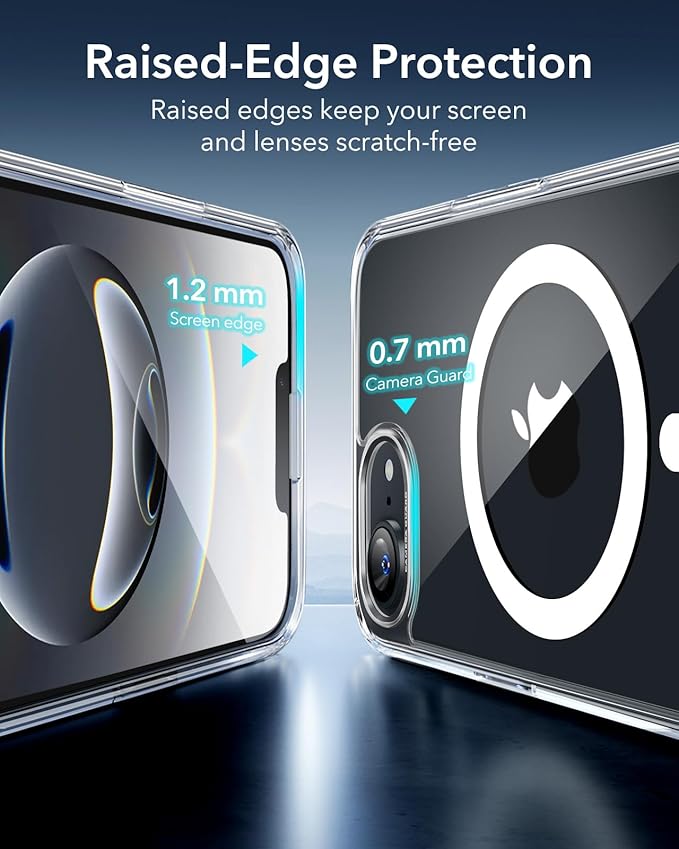 ESR for iPhone 16e Case, Compatible with MagSafe, Shockproof Military-Grade Protection, Magnetic Phone Case for iPhone 16e, Classic Hybrid Case,Clear