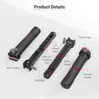 SMALLRIG Dual Handle Handgrip for DJI RS 4 /RS 4 Pro/RS 3 / RS 3 Pro/RS 2 / RSC 2 Gimbal, Gimbal Handle Grip with NATO Rails, Cold Shoe, 1/4"-20 & 3/8"-16 Threaded Holes
