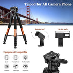 JOILCAN Tripod Camera Tripods, 74" Tripod for Camera Cell Phone Video Photography, Heavy Duty Tall Cameras Tripod Stand, Professional Travel DSLR Tripods Compatible with Canon iPhone, Max Load 15 LB