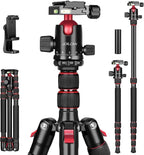 Victiv 80/85 inches Heavy Duty Tripod for Camera and Phone, 85" Camera Monopod Tripod, DSLR Binoculars Spotting Scope Camcorders Video Tripod Stand, 360 Degree Ball Head, 35 lbs Loads