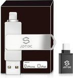 Genuine Apple MFi Certified 128GB iPhone-Photo-Stick Real Capacity iPhone-Memory-Storage-Stick for Photos Videos Contacts USB-Flash-Drive-Thumb-Drive-for-iPhone iPad Android External-Storage