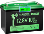 12V 100Ah LiFePO4 Battery BCI Group 31 Lithium Battery, Deep Cycle Battery with 100A BMS, 1280Wh Energy, Up to 15000 Cycles & 10-Year Lifespan for Trailer RV, Marine, Home Energy System