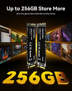 KOOTION 256GB NVMe M.2 PCIe 2280 SSD | Gen3x4 Internal Solid State Drive Hard Drive Up to 3000MB/s | Compatible with Laptop & PC Desktop