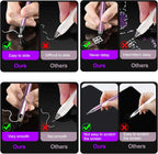 Penyeah 4-in-1 Stylus Pen for Touchscreens, Accurate & Versatile Capacitive Stylus Pen for iPhone,iPad,Android Phones,Tablets- Disc+Rubbe+Mesh Tips Universal for All Touch Screen Devices - Pinky Gold