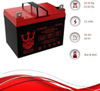NT-12-35 NB 12V 35AH U1 Deep Cycle AGM Solar Battery Replaces 33Ah, 34Ah, 36Ah Brand Product