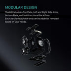 Tilta Camera Cage Pro Kit V-Mount for Canon C400 | Includes Cage, Battery Plate, Shoulder Baseplate, Right Side Arm & More | Arri Rosette, NATO Rail, 3/8"-16 & 1/4"-20