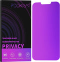 Compatible for iPhone 13 Pro Max Privacy Screen Protector/iPhone 14 Plus Screen Protector 6.7 Inch, Purple Gradient Anti Spy Anti Blue Light HD Tempered Glass Easy Installation