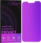 Compatible for iPhone 13 Pro Max Privacy Screen Protector/iPhone 14 Plus Screen Protector 6.7 Inch, Purple Gradient Anti Spy Anti Blue Light HD Tempered Glass Easy Installation