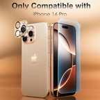 Fotbor [3+3 Pack for iPhone 16 Pro Screen Protector, Anti-Blue Light, [Eye Protection] 9H+ Tempered Glass with Camera Lens Protector Anti-Glare