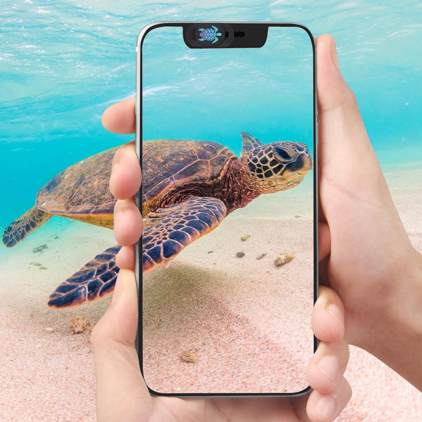 Laptop Camera Cover Slide Webcam Cover for Privacy Fits for Mini PC, PC, Surface, Tablet, Desktop Computer, Smart Phone - 3 Packs, Ocean