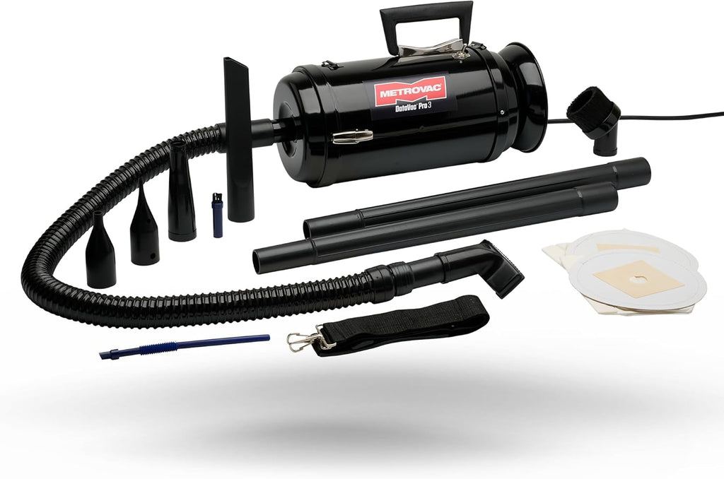 METROVAC DataVac Pro Series 3 MDV-3BA, 900W Handheld Vacuum/Blower with Single Speed Control, Filter, Disposable Bag & Permanent Cloth Bag