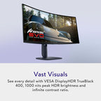 Alienware 34 240Hz QD-OLED Curved Gaming Monitor - AW3425DW - 34.2-inch WQHD (3440 x 1440) 240Hz 0.03ms Display, 1800R Curve, AMD FreeSync Premium Pro, VESA AdaptiveSync, VESA DisplayHDR TrueBlack 400