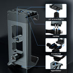 Metal Phone Tripod Mount Arca Port & Action Camera Adapter, Adjustable Smartphone Tripod Adapter Clamp Cell Phone Stand Holder Compatible with iPhone Plus PRO Max GoPro Samsung Galaxy Motorola Pixel