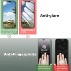 2 Pack Matte Privacy Screen Protector for iPhone 15 Pro Max 6.7-Inch Auto Dust Removal, No Bubbles,Anti-Spy Tempered Glass Film, Easy Installation