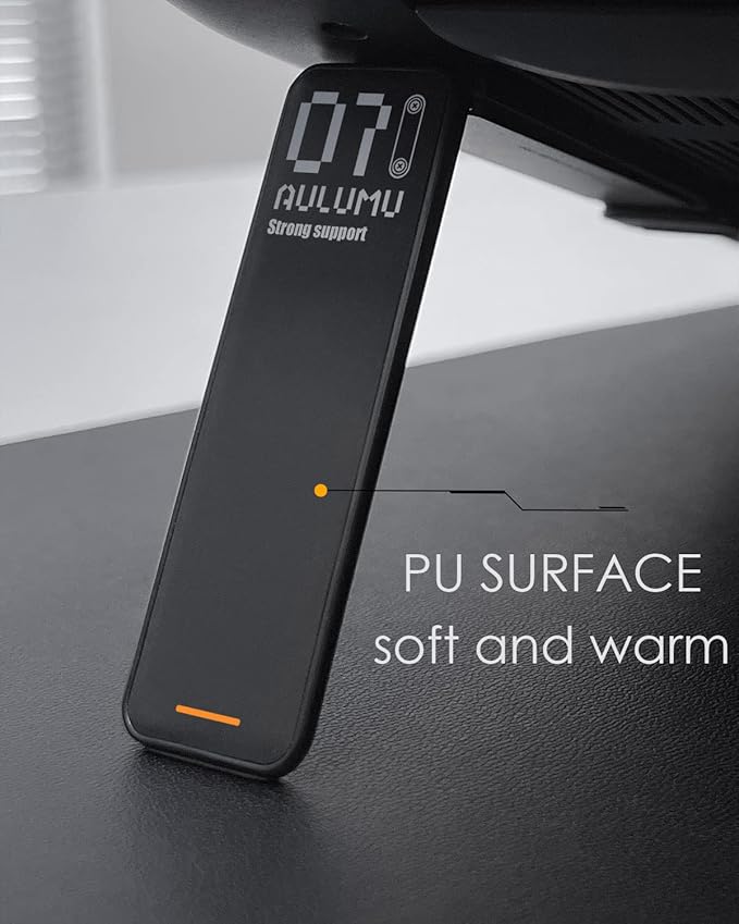 Aulumu G07 Pop Up Leg Stands Laptop, Super Portable Cooling Laptop Stand, Ergonomic Laptop Riser Lift for Desk for MacBook, All Laptops, Tablets, 8-20'', Black