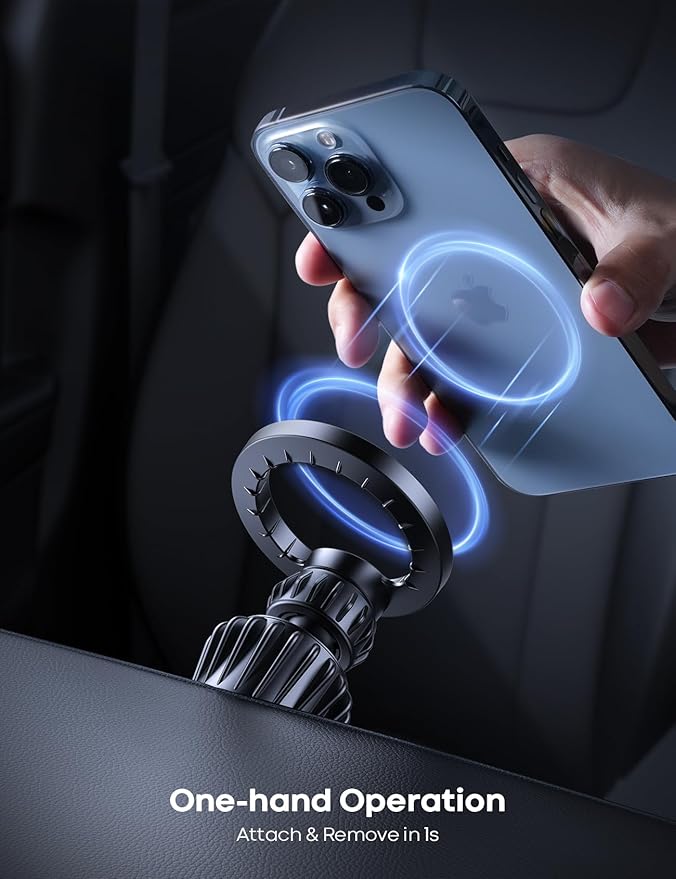 Lamicall for MagSafe Car Mount - [20 Super Magnets] Magnetic Car Phone Mount, Air Vent Phone Holder Car, Hands Free Cell Phone Holder Clip Car Accessories fit iPhone 16 15 14 13 Pro Plus Max