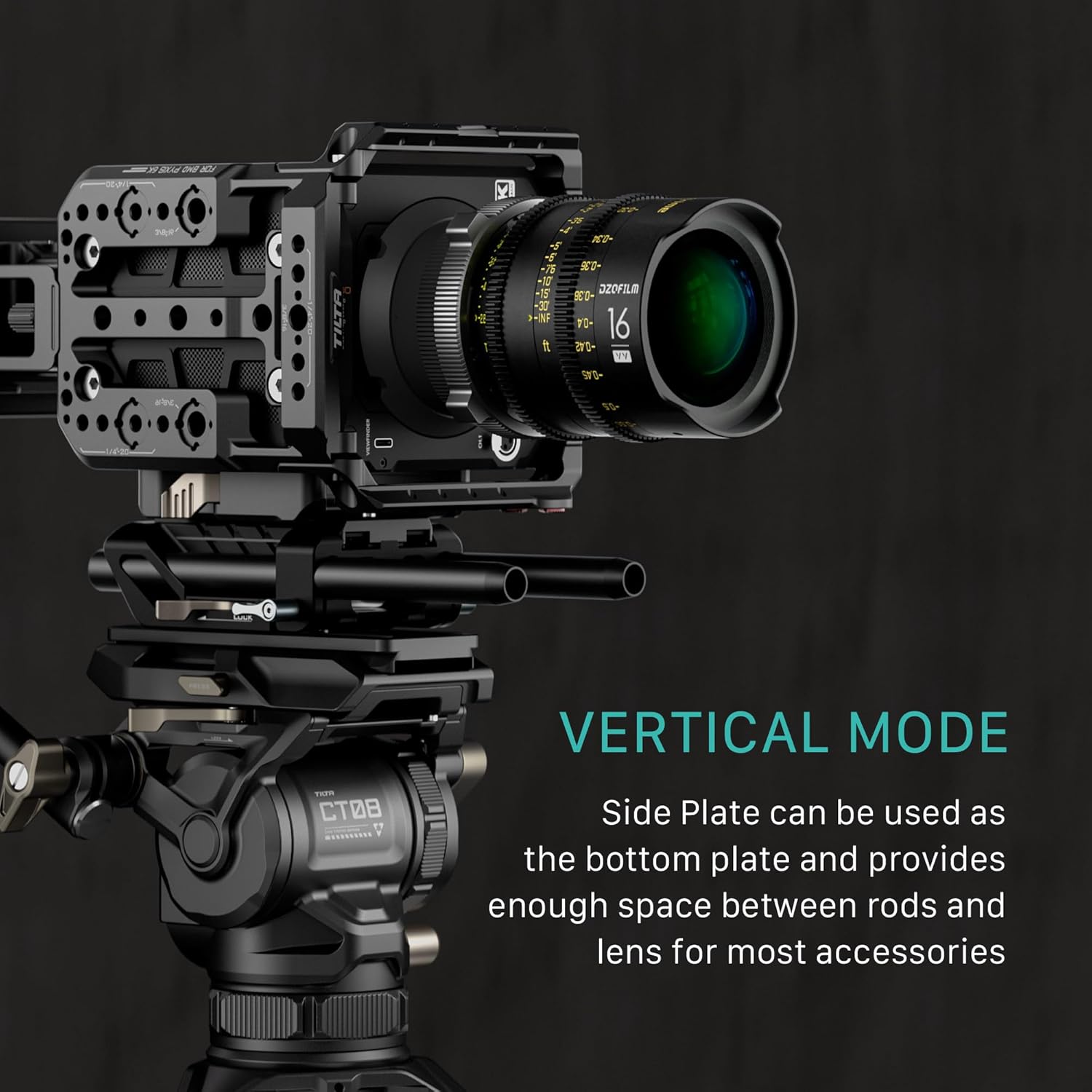 Tilta Camera Cage Base Kit Compatible with Blackmagic Pyxis 6K/ Pyxis 12K| Includes Full Cage, Top Handle, Side Handle, Side Plate, Bottom Plate & Mini Tool | ES-T21-A