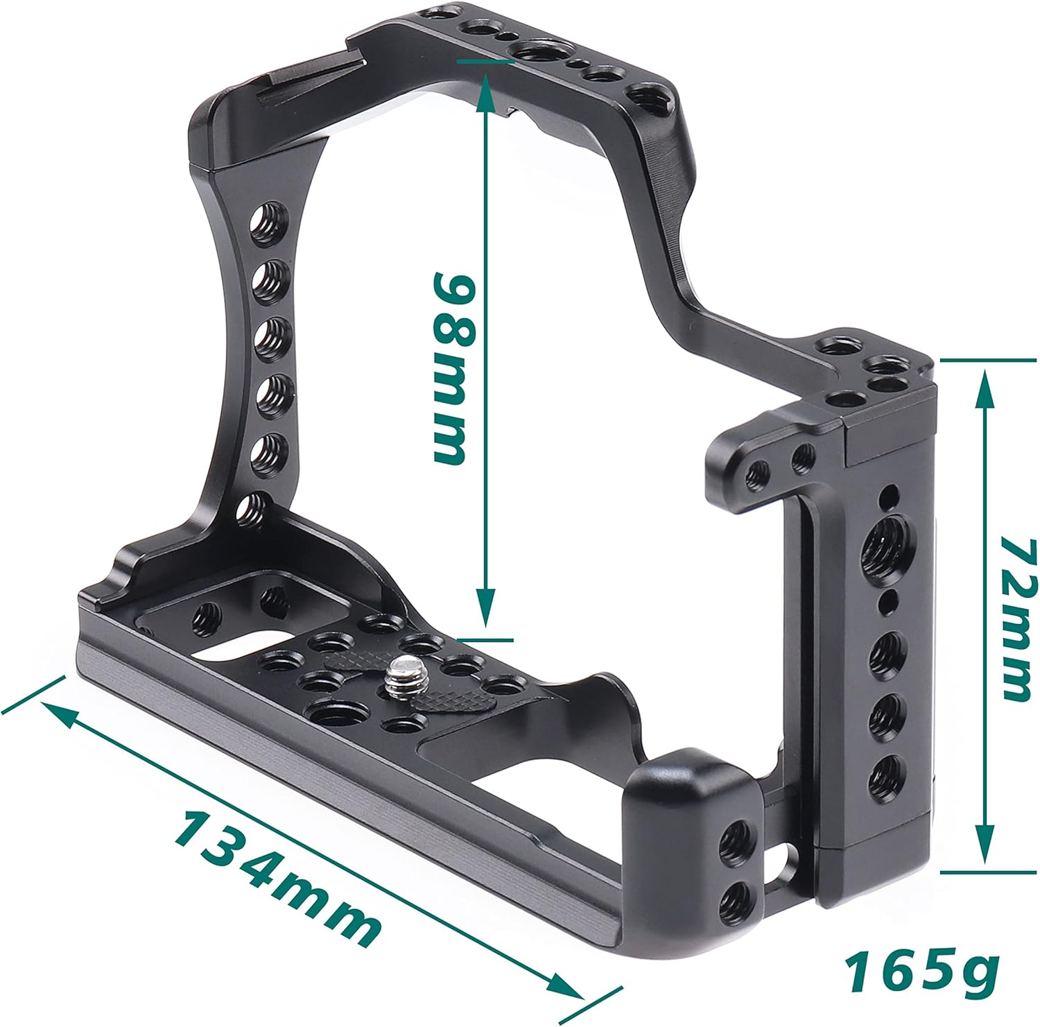 Hersmay For Canon M5 M50 II Cage with Top Handle, Camera Cage for Canon EOS M50 Mark II/ M50 /M5 Camera,Vlogging Video Shooting Filmmaking Rig Stabilizer with 1/4" Mounting and 3/8" Arri Locating Hole