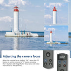 for Sony Camera Rechargeable Shutter Release, AODELAN Wireless Remote Control Zoom Focus Record Compatible with Sony ZV-E10,ZV-1F,ZV-1,A6400,A6700,A7C,A7III,A9,A9 II,DSC-RX0 II,Replace RMT-P1BT(Black)